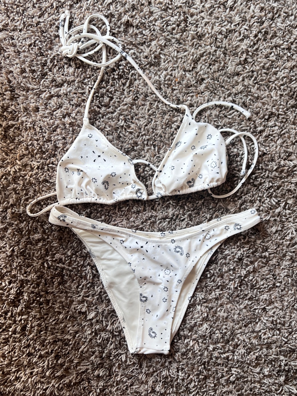 SKIMS Bikini Ecru Bandana NEVER WORN